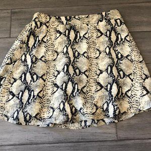 Tobi Snake Print Miniskirt